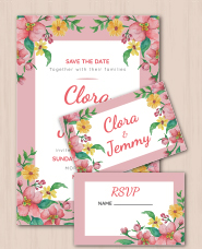 Spring card template